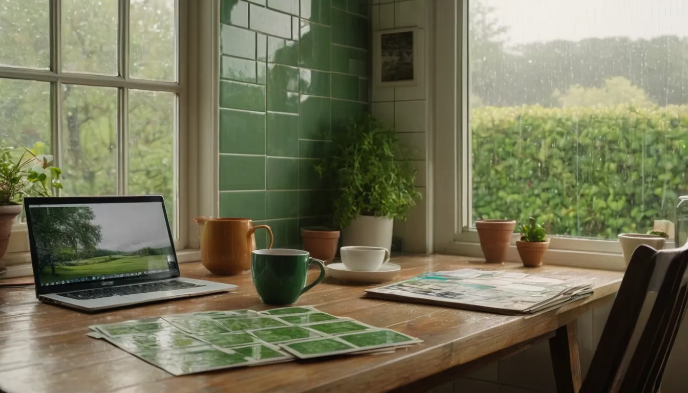 A homeowner reviewing remodel plans at a kitchen table in the Portland area